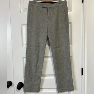 Rag & Bone Wool Classic Gray Straight Leg Trouser Dress Pants Size 2